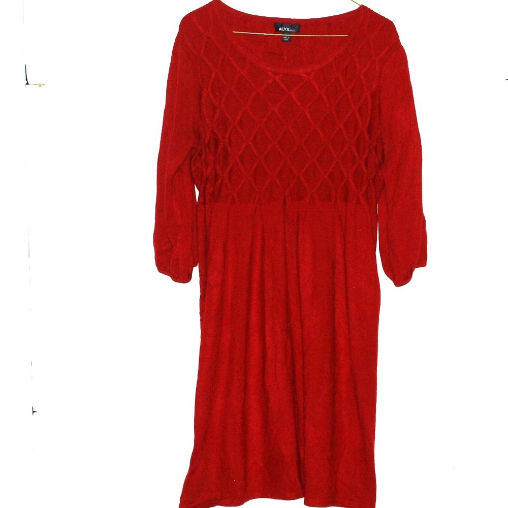 ALYX Red Sweater Dress